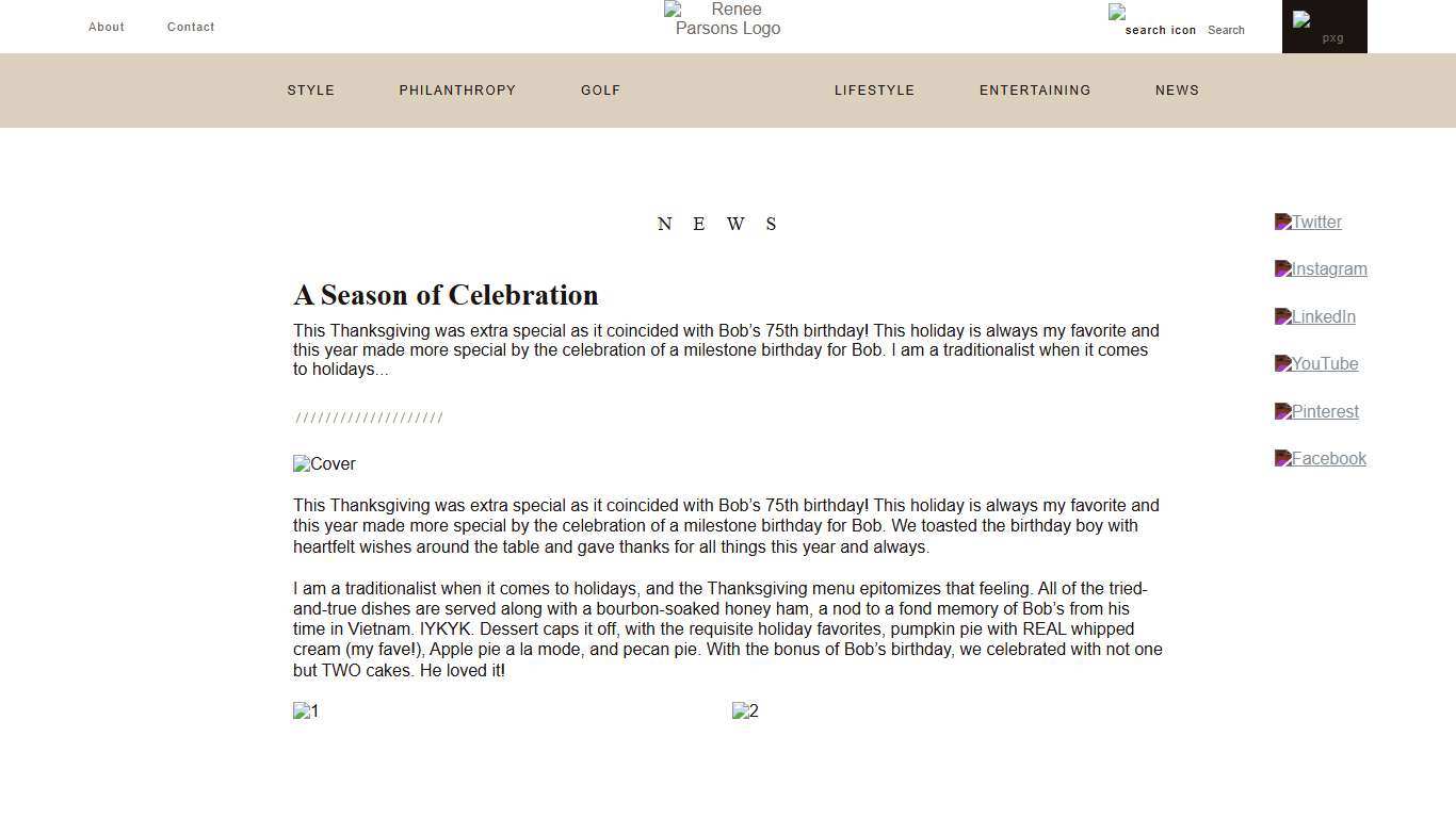 A Season of Celebration – Renee Parsons