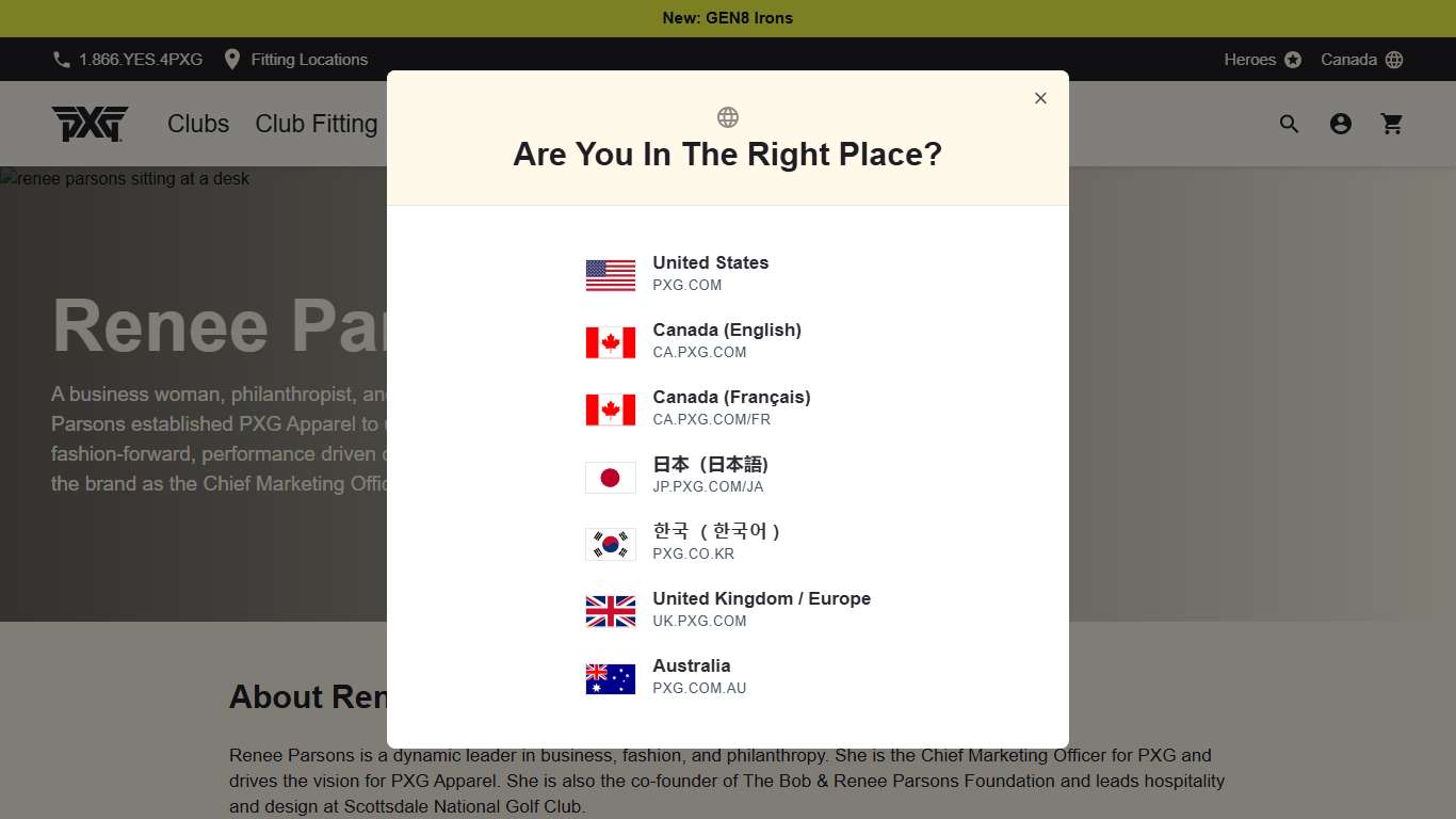 Renee Parsons | President of PXG Apparel - PXG Canada